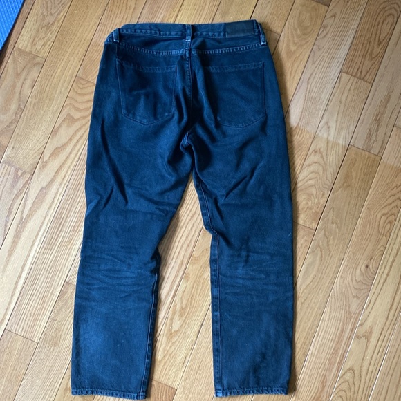 BLACK - Goldsign The Relaxed Straight Mid-Rise Milton Jeans Size 25 - Picture 7 of 7